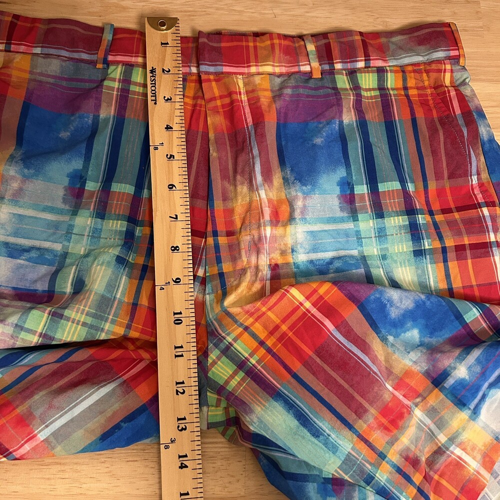 Polo Ralph Lauren Golf Swim Mens 38 Shorts Liner Madras Plaid Preppy Classic - Picture 13 of 13
